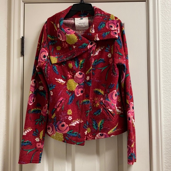 sparrow Sweaters - Sparrow tea house cardi floral merino wool sweater